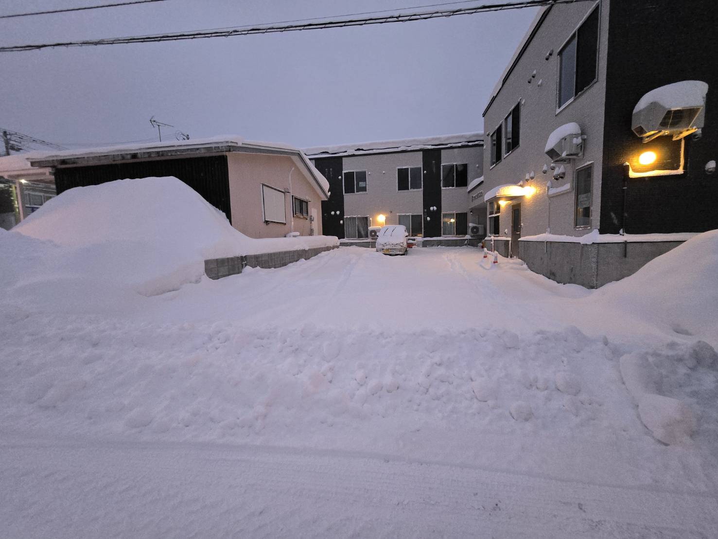 【本日の除雪、始めます】