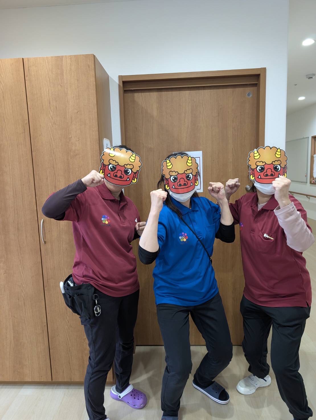 👹先日、豆まきを行いました