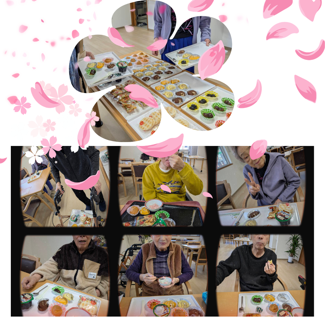🌸ななつぼし平和の花見お菓子バイキング🌸